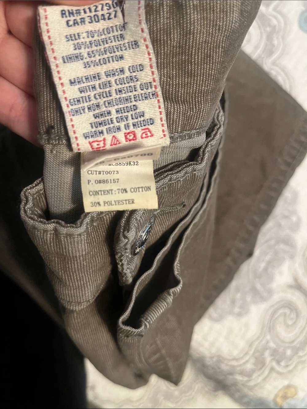True Religion Men’s Olive Brown Slim Straight Jeans